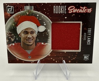 2021 Panini Donruss - Rookie Holiday Sweaters Trey Lance #RS-TLA (MEM, RC)