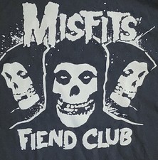 Misfits T-Shirt Men's Sz Large Fiend Club Punk Rock Music Hardcore Band Tee
