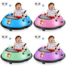 Kids Ride on Car, 12V Bumper Car for Xmas Gift w/ Parent Remote 360 Degree Spin