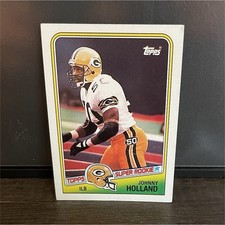 Topps 1988 Johnny Holland Super Rookie #322 Green Bay Packers Football Card. rookie card picture