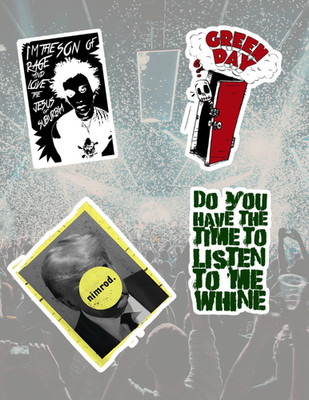 Green Day 4pc Sticker Pack