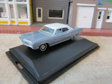 NEW RELEASE 1/87 HO Oxford Diecast 87BE68002 Buick Electra in Blue w/ Wht