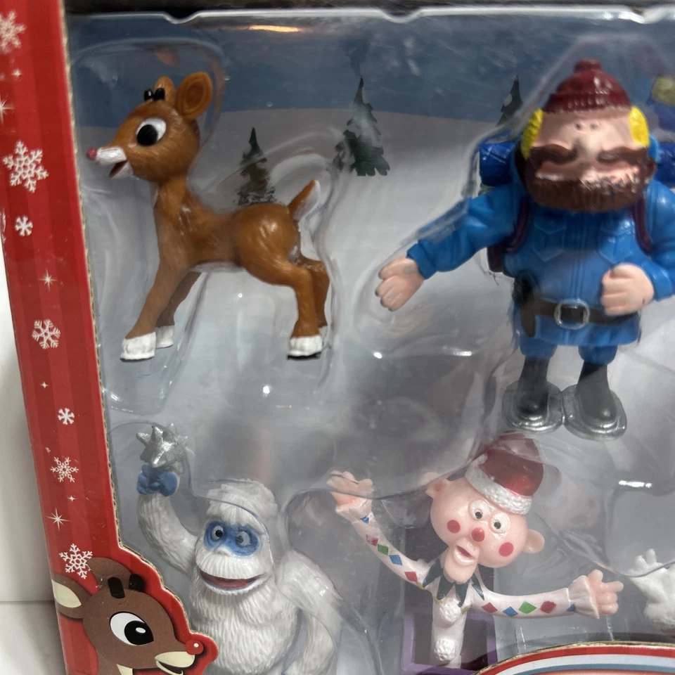 Juego de 8 figuras de Rudolph el reno nariz roja juguetes inadaptados personajes - 2018 Foto 2 de 4