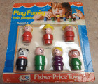1966 NOS Fisher Price Toys Little People Play Family #663 Sealed PURPLE MOM HTF