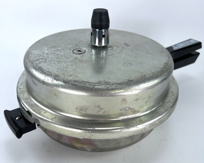 Vintage TTK Prestige Manitra Pressure Cooker w/ Lid, Gasket & Pressure Regulator
