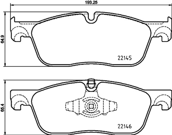 Hella Pagid Bremsbelagsatz Scheibenbremse 8DB 355 025-701 FüR Jaguar Sport Rover-image