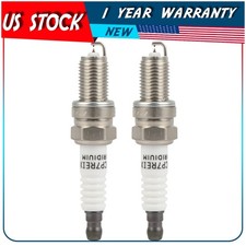 2x Iridium & Platinum Spark Plugs DCPR7EIX For Fiat 500 2012-2017