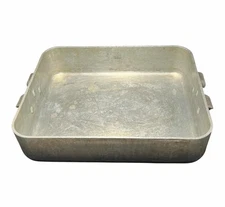 Vtg Bourgeat Aluminum Roasting Pan Serie Collectivites 30 Made In France 12x10