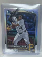 2023 Bowman Chrome Draft Adonys Guzman 1st Pittsburgh Pirates BDC-126