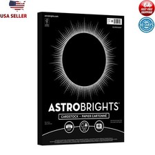 Heavyweight Black Cardstock 8.5x11 Printing Crafting 80 Sheets Acid-Free New