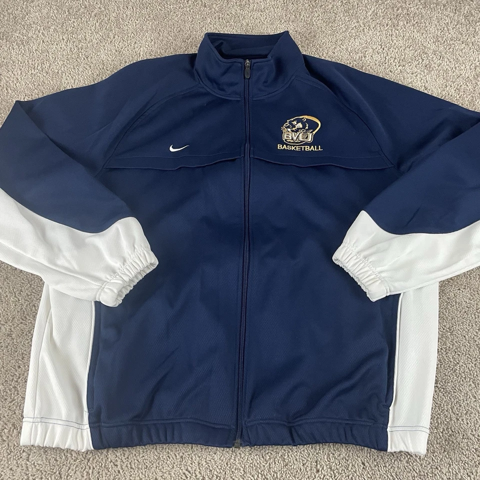 De colección Nike Chándal Para Hombres 3XL Chaqueta Pantalones Años 90 Y2K Azul Marino Baloncesto Calentamiento R1 Foto 2 de 4