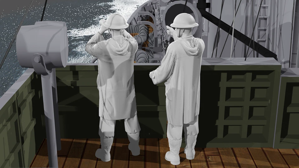 WWII Royal Navy - The Bridge - SET 2 - 10 Figure Set - Image 3 of 4