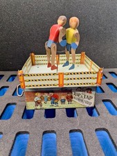 RAP  TAP Antique Unique Art Tin Litho Wind Up Toy Boxers 1921 Unique Art WORKS