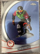 2026 Topps Chrome Olympics Noah Elliott - USA Snowboarding #2 base