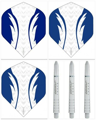 Winmau Prism Force Schäfte & Archers  X-Pro Dart Flights | Darts Setup Weiß