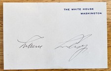 Calvin Coolidge Signed Autographed White House Card Full JSA Letter President 2