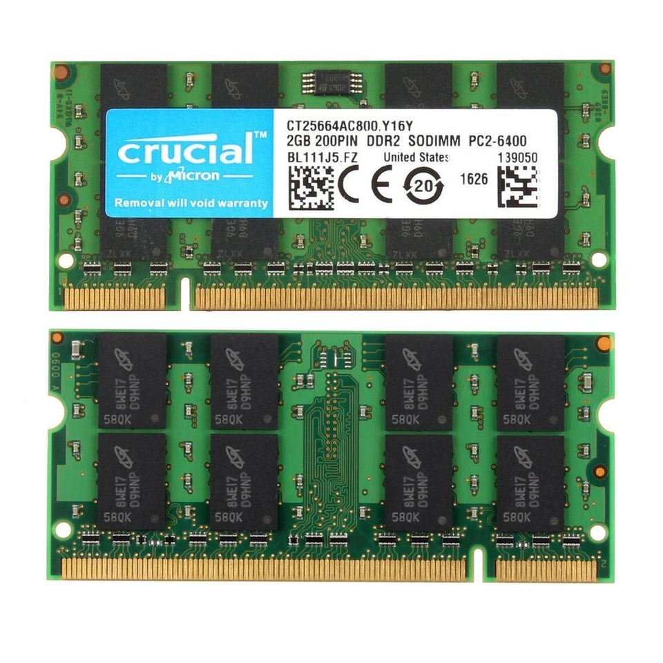 4GB 2x 2GB HP Compaq 6710b 6715b 6715s 6735s 6820s 6830s 6910p DDR2 SODIMM RAM - Image 3 of 4