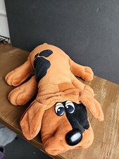 Pound Puppies Puppy Tonka Large 16   Brown Black Plush 1985 Vtg Korea