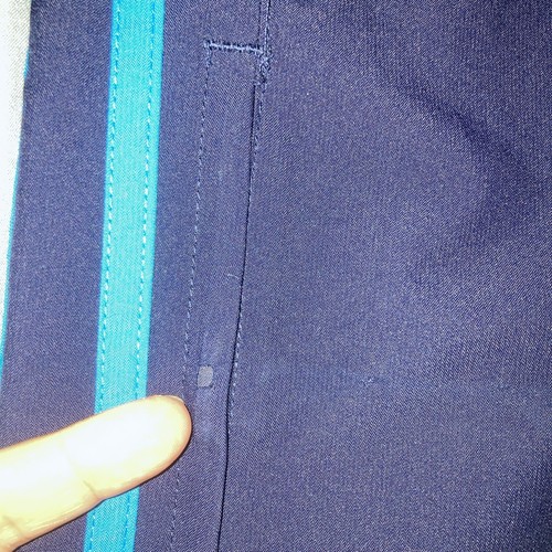 Champion Boy Athletic Track Pants Size Medium Navy Blue Stripe Pockets Ankle Zip - Picture 11 of 16