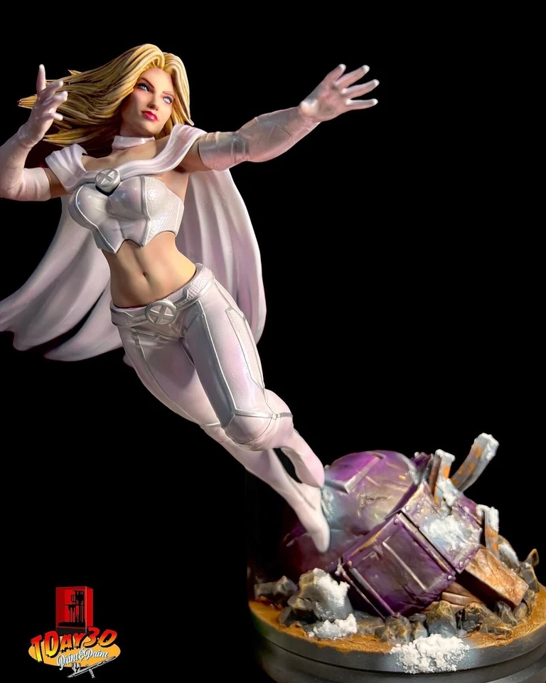 3D Printed 16K Fan Made Statue 1:6 Scale MARVEL X-Men - Emma Frost UNPAINTED - Image 3 of 4