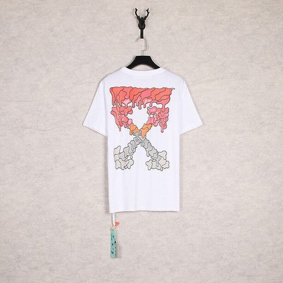 OFF WHITE ow Charakter Print Serie überdimensioniertes kurzärmeliges T-Shirt
