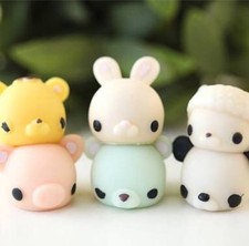 3 PC Lot Animal Squishy Squeeze Kid Hand Toy Kawaii Elastic Fidget Stress Relief