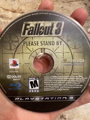 Fallout 3 (Sony PlayStation 3, 2008) DISK ONLY