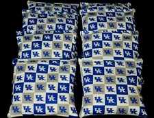 8 CORNHOLE BEAN BAGS made w UK UNIVERSITY OF KENTUCKY WILDCATS Fabric