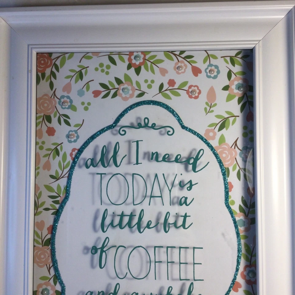 All I Need Today Is Little Bit Of Coffee...whole lot of Jesus Cute Sign 14” x 9” - Image 3 of 4