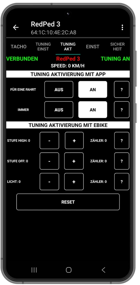 RedPed 3 für PW-X3 PW-S2 E-Bike Tuning App Yamaha - Bild 4 von 4