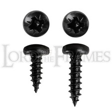 Black Wood Screws No.6 x 1/2" or 3/8" - 3.5mm Pan Pozi Picture Frame Framing
