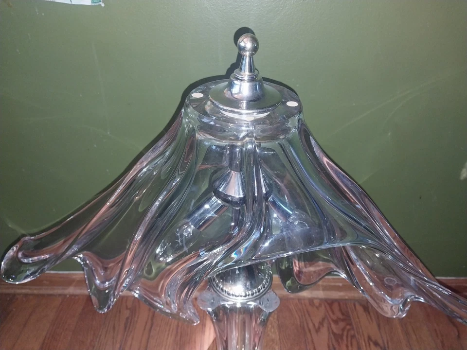 Lámpara grande de cristal Cofrac Art Verrier Foto 2 de 4