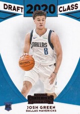 20-21 PANINI CONTENDERS 2020 DRAFT CLASS RED JOSH GREEN #24 DALLAS MAVERICKS