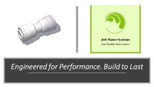 3/8" QC Union Coupling Water Fitting - Mur-Lok Brand, Dual O-rings, Made in USA