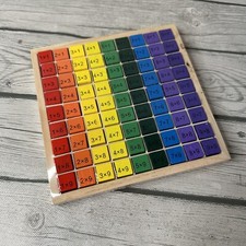 Montessori Math Multiplication Games Times Table Wooden Learning Toys Education