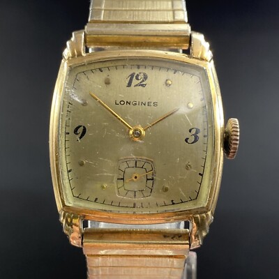 Vintage Longines 10L 17 Jewels Swiss Wadsworth 10K Gold  display picture 3
