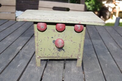 PENDULE BORNE EN tole peinte haut 31 x larg 26.5 x prof 13 cm EUR 180