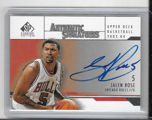 Jalen Rose #AS-RO 2003 SP Signature Authentic Signature card