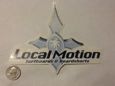 This Vintage Local Motion Surfing Sticker Decal  / large