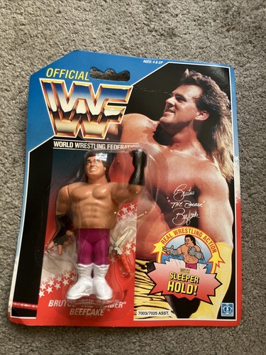WWF Hasbro Brutus the Barber Beefcake Blue Card WW...