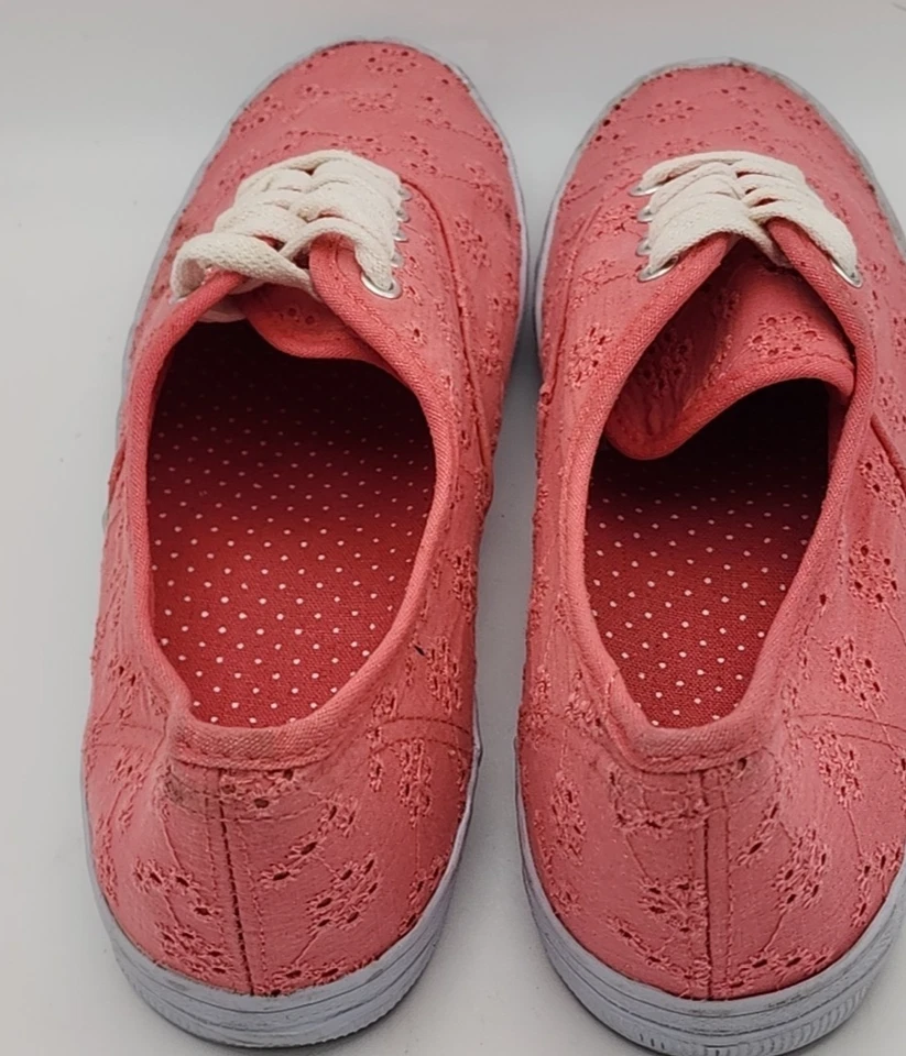 Tênis feminino City Sneaks de lona rosa sem marcação tamanho 9,5 - Imagem 4 de 4