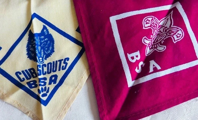 Cub Scouts Kerchief Blue Boy Scouts of America BSA Circa 1964 - Image 2 of 2