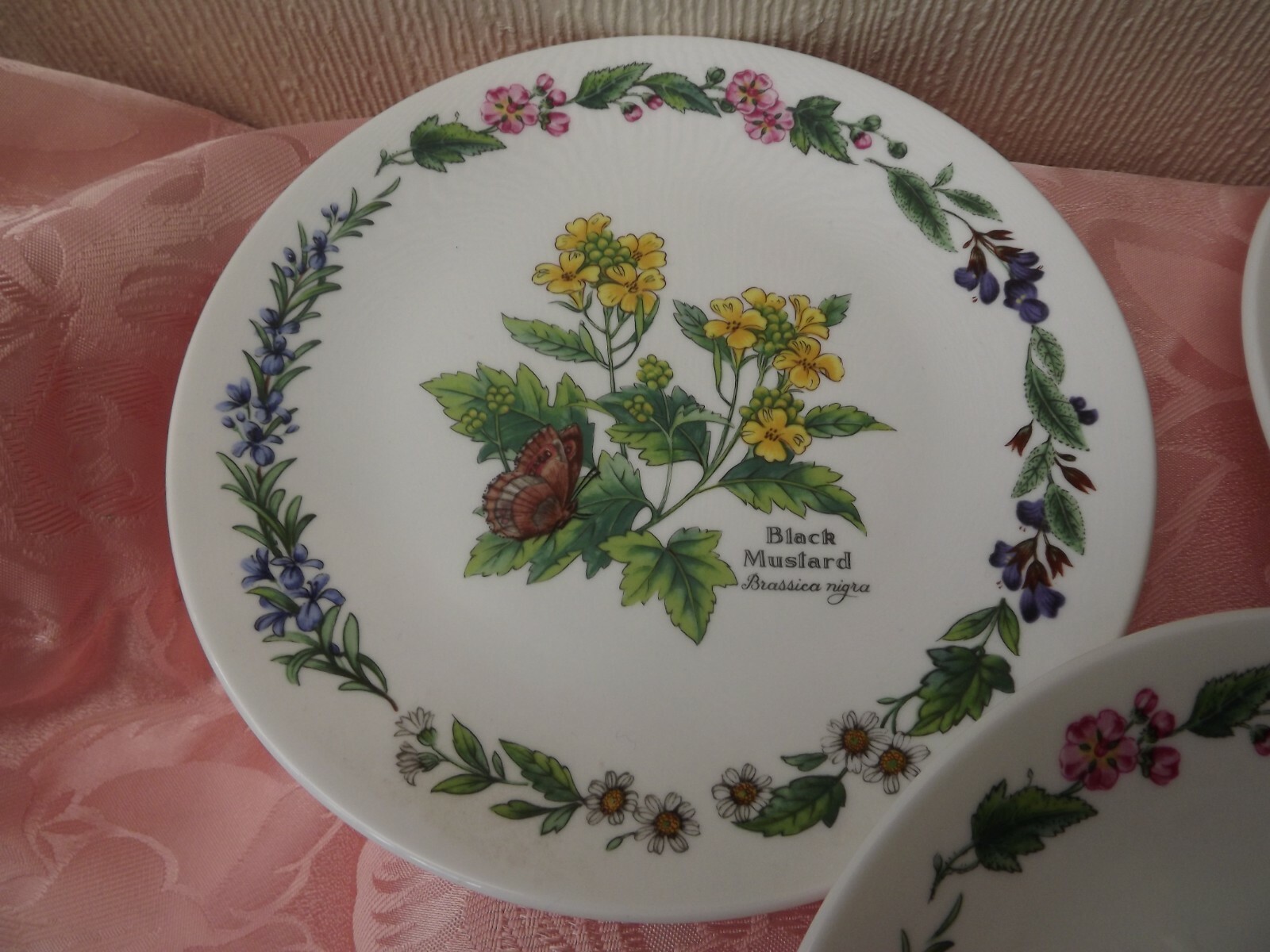 Set of 4 Royal Worcester Herb Plates Made in England eBay