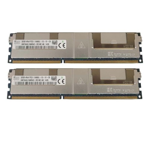 SK Hynix 2x32GB 4Rx4 PC3-14900L DDR3 1866Mhz 240Pin DIMM ECC SERVER Memory RAM==