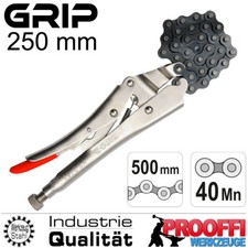Kettenrohrzange Gripzange Spannzange Fest Stell Klemm Rohr Zange 500mm Kette YT