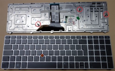 Tastatur HP Elitebook 8770W hp8770W silver Frame komplett Keyboard QWERTZ DE