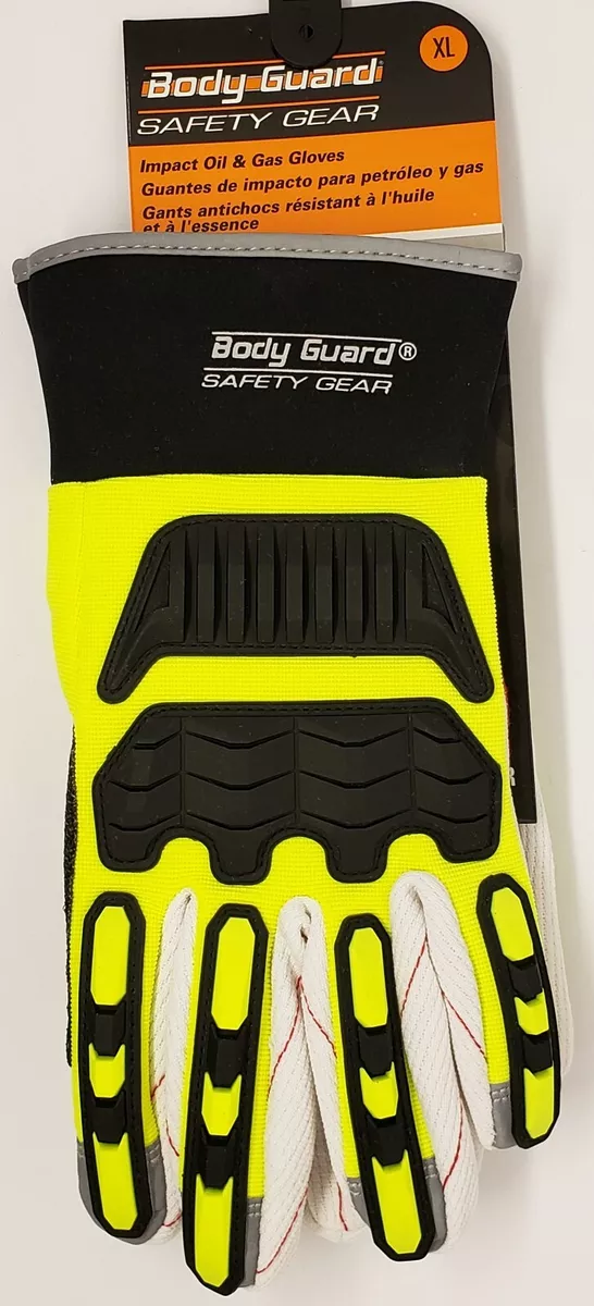 BODY GUARD SAFETY GEAR GLOVES IMPACT OIL GAS RIG WORK AUTO