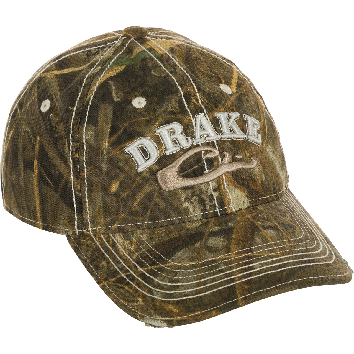 Drake Waterfowl Distressed 6Panel Camo Ball Cap eBay
