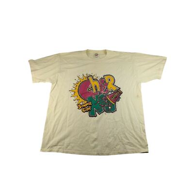 Vintage 90's NCA Cheer Camp T Shirt Jerzees 50/50 Size XL White