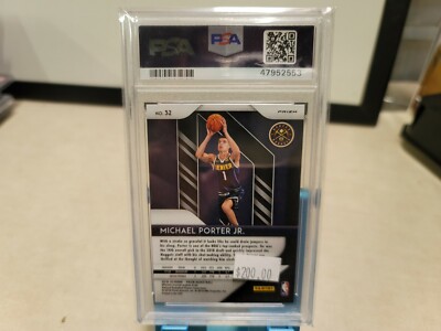 その他 Michael Porter Jr. RC Silver Prizm 2018 Panini Prizm Silver #32 Michael Porter Jr RC PSA 9 T4091 | eBay